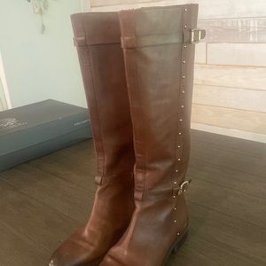 Vince Camuto brown Presley riding boots. Size 9.5.
